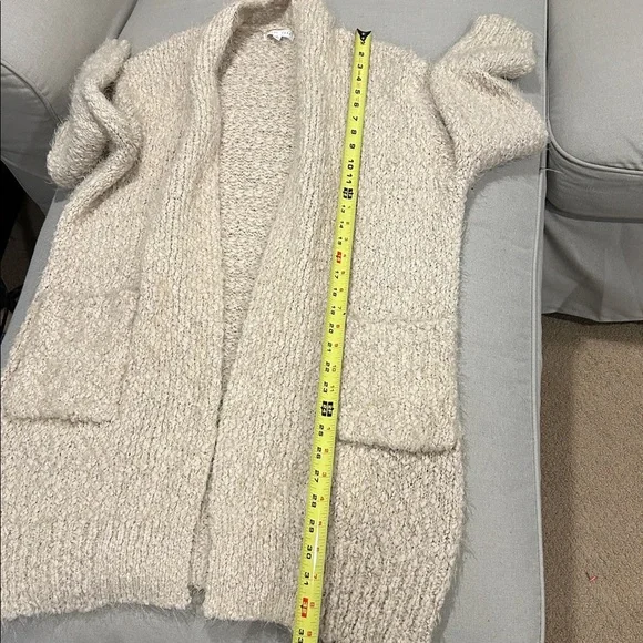 WINTER SALE Emory Park Oversized Boucle Cardigan with Pockets Women's Size S - Picture 9 of 10